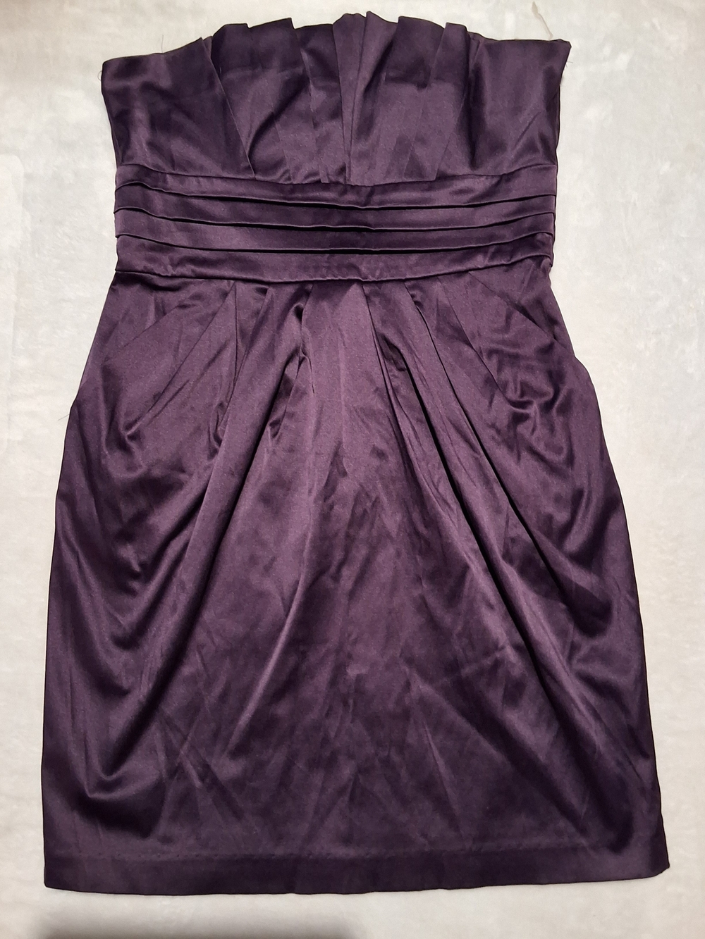 Y2k Strapless Purple Cocktail Dress